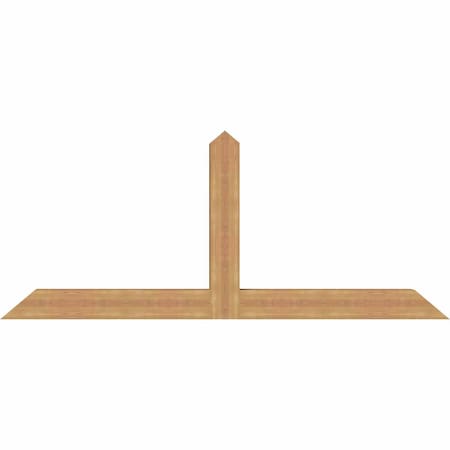 Ekena Millwork Portland Timber Gable Bracket, Western Red Cedar, 84"W x 35"H x 5 1/2"D x 5 1/2"F, 10/12 Pitch GBW084X35X0606POR00SWR